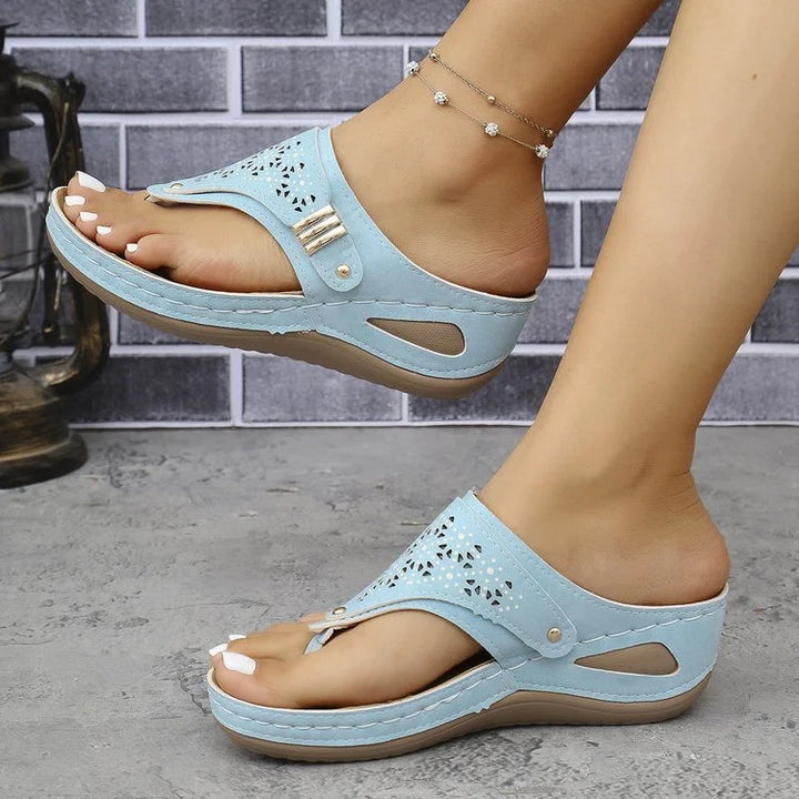 Tiara - Sandalias Con Cuña Elegantes
