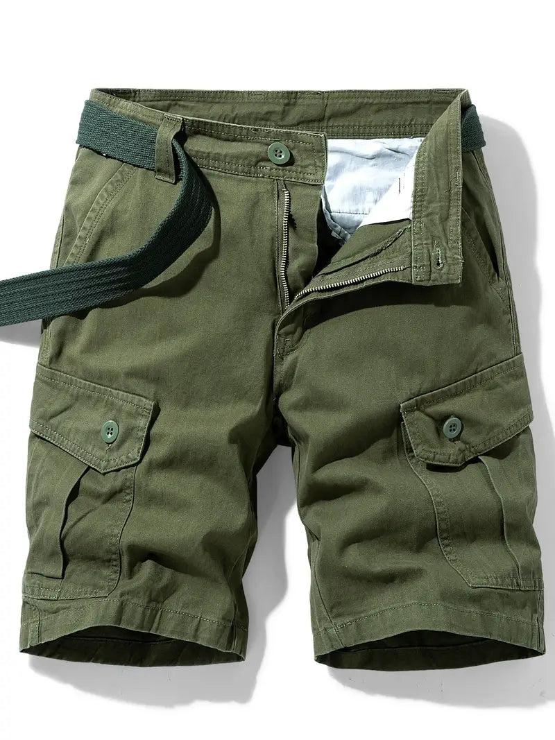 Mauro - Elegantes Pantalones Cortos Con Multibolsillos