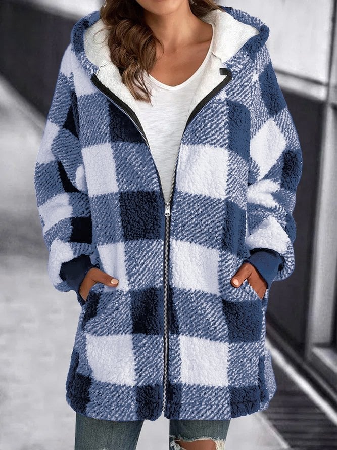 Brietta - Abrigo Suelto Con Capucha Oversize