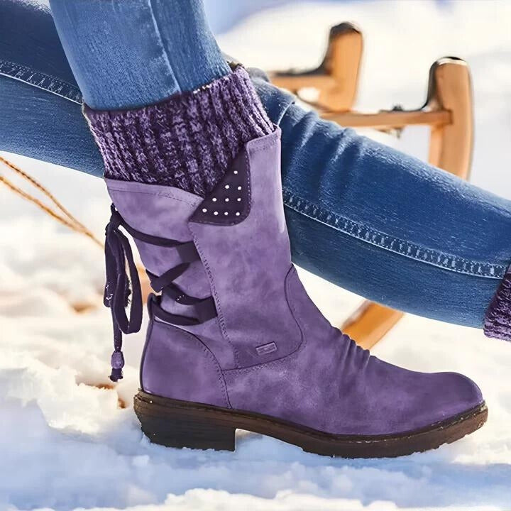 Aloisia - Botines Retro Para La Nieve