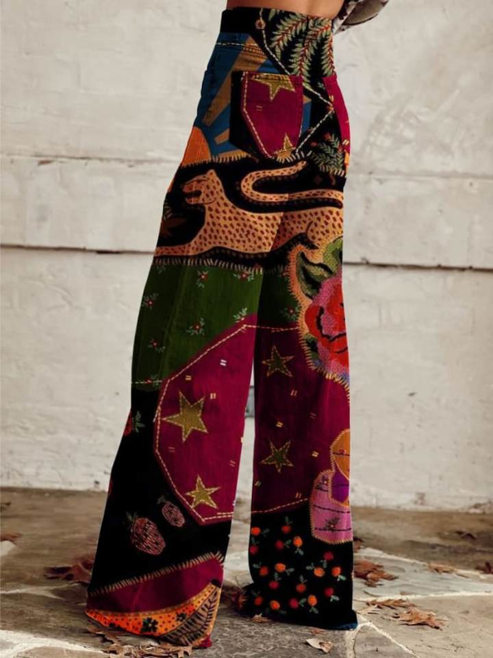 ERINA - PANTALÓN BOHO VINTAGE