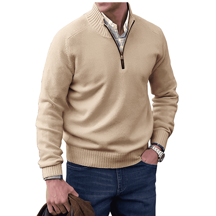 Gibson - Elegante Jersey De Cachemira Con Cremallera