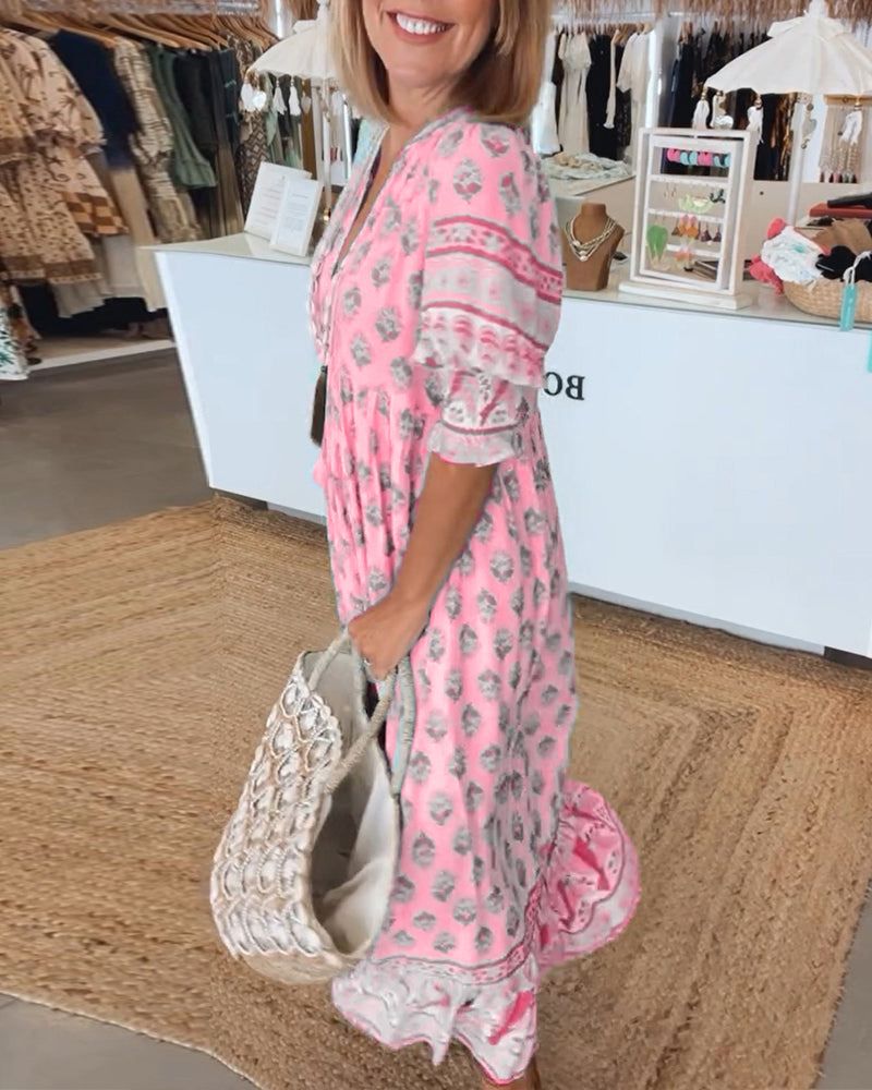 Nailya - Vestido Informal Estampado