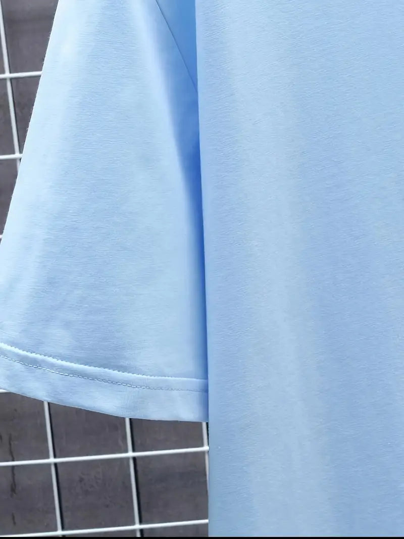 Fraga - Camiseta Elegante De Manga Corta