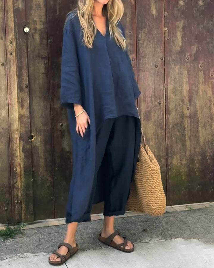 Ximena - Conjunto Informal De Dos Piezas Holgado