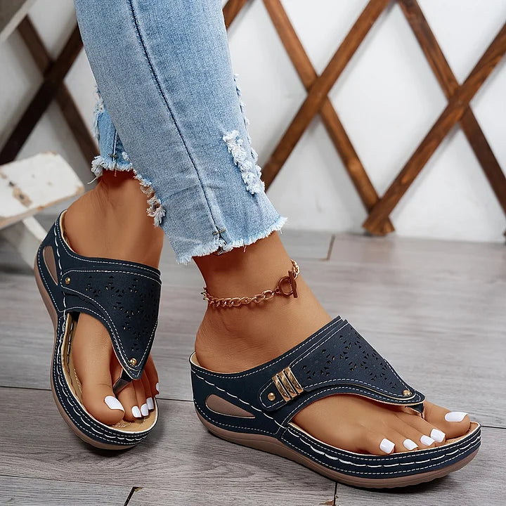 Tiara - Sandalias Con Cuña Elegantes