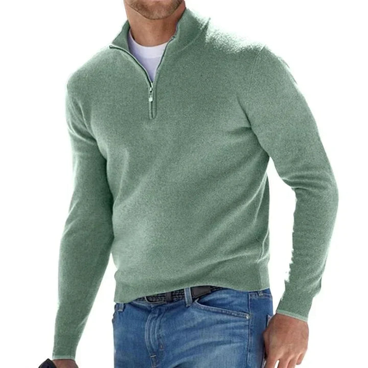 EGEO - Jersey Básico De Hombre Con Cremallera