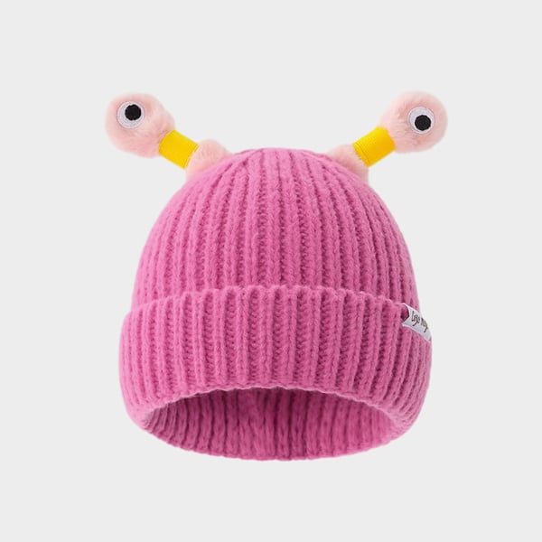 GlowTots - Gorro De Invierno Para Padres e Hijos de Un Simpático Monstruito Brillante