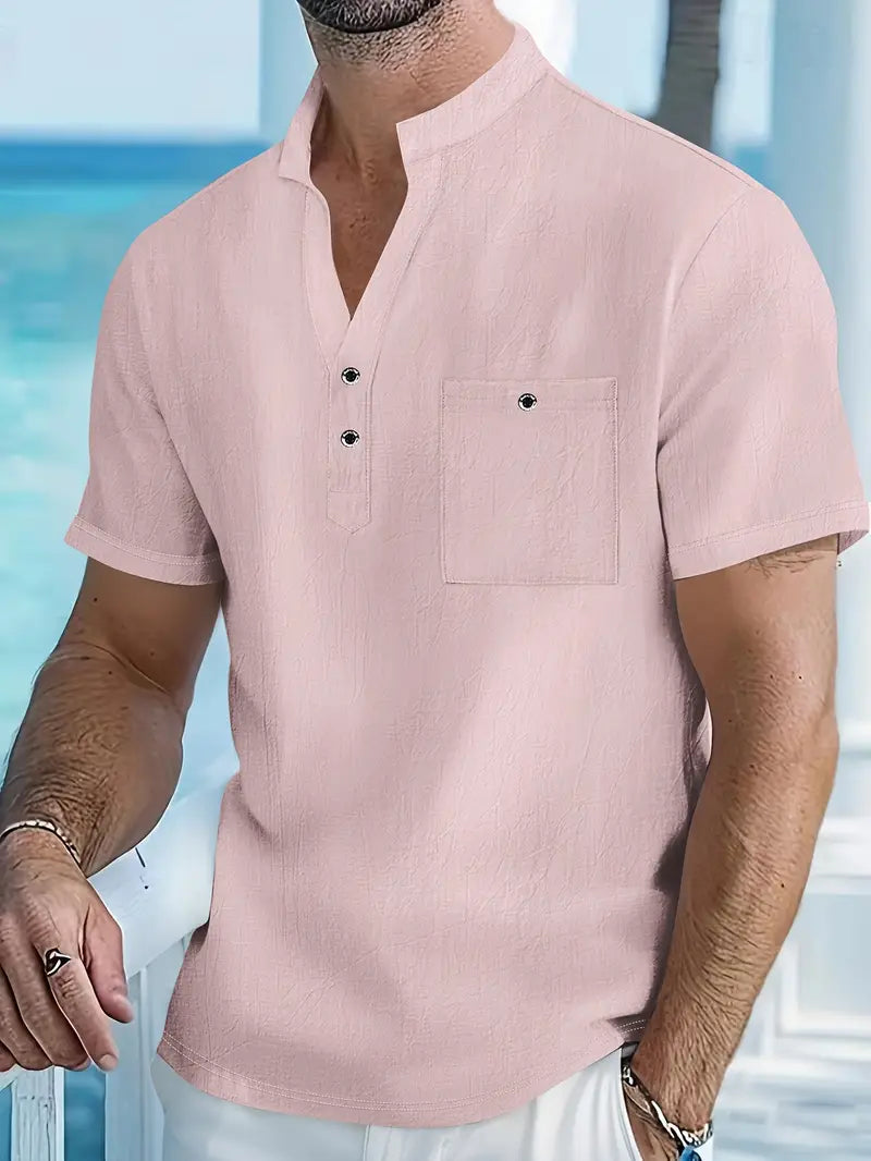 Vaughn - Elegante Camisa De Manga Corta