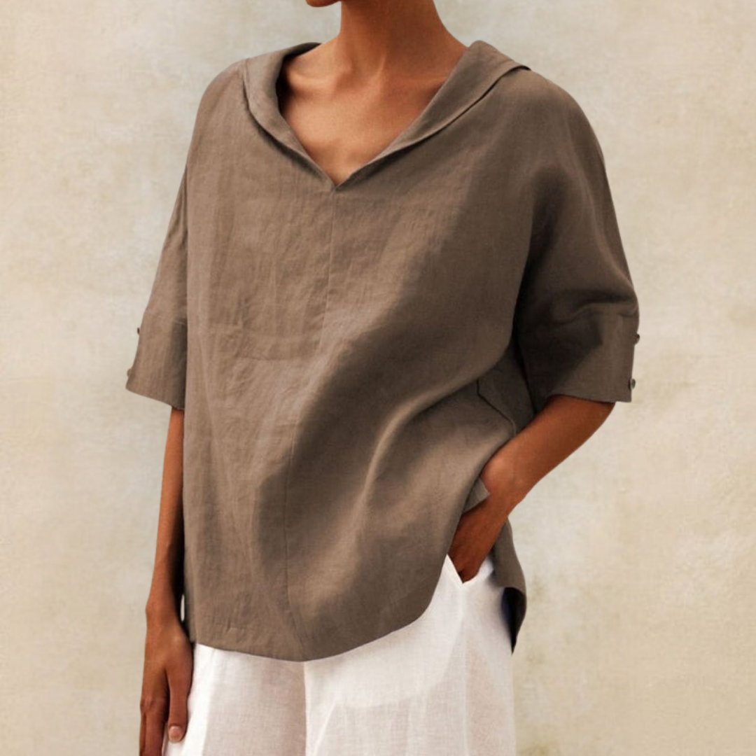 Zoe - Blusa Informal De Corte Holgado