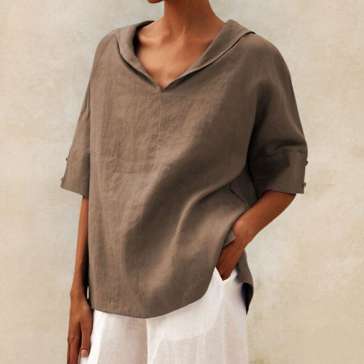 Zoe - Blusa Informal De Corte Holgado