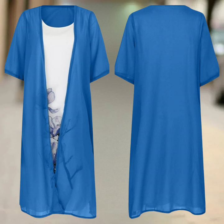 Nasira - Vestido Largo de Algodón con Cuello Alto