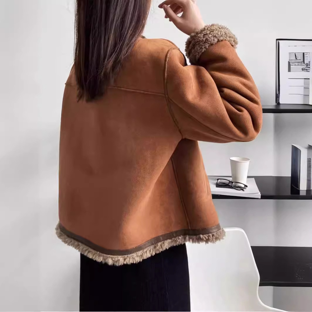 Fiona - Cálida Chaqueta de Piel de Cordero