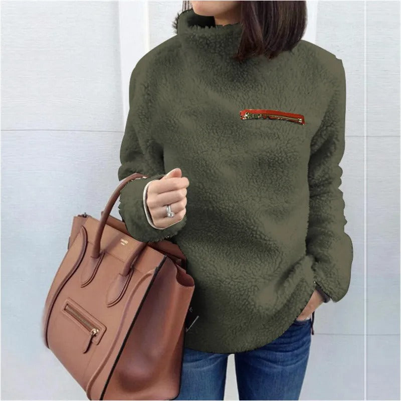 Yesenia -  Jersey de Cuello alto de Invierno Cupersuave y Cómodo