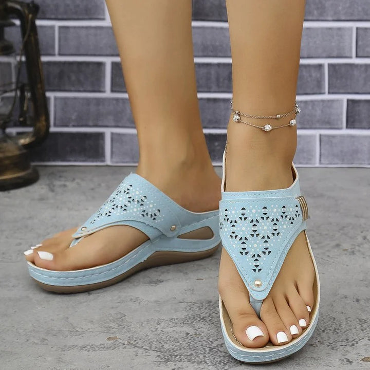 Tiara - Sandalias Con Cuña Elegantes