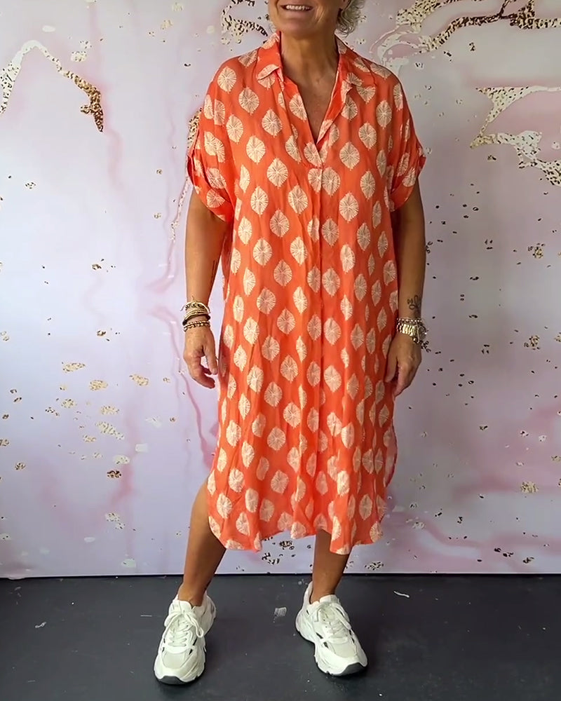 Dini - Vestido Elegante Con Cuello En V