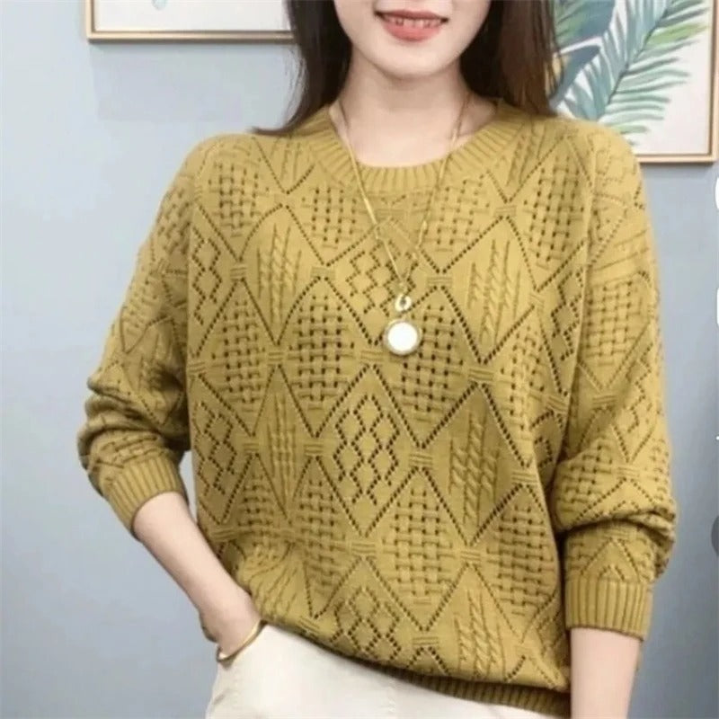 Monica - Jersey Holgado De Punto Calado
