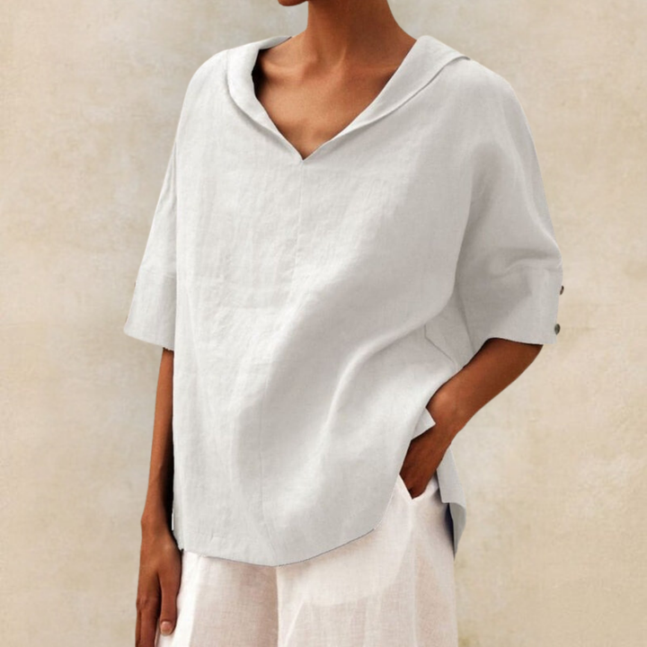 Zoe - Blusa Informal De Corte Holgado
