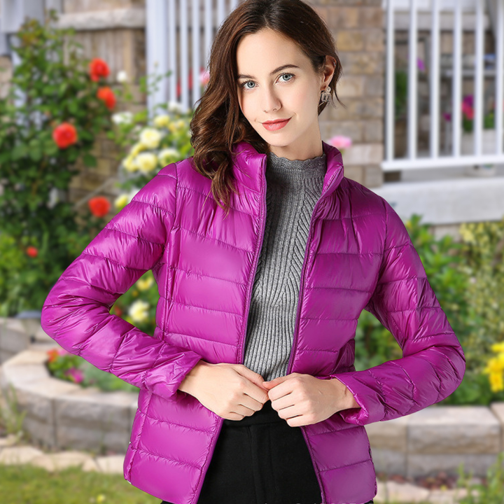 Isla - Chaqueta Impermeable Blanca De Plumón