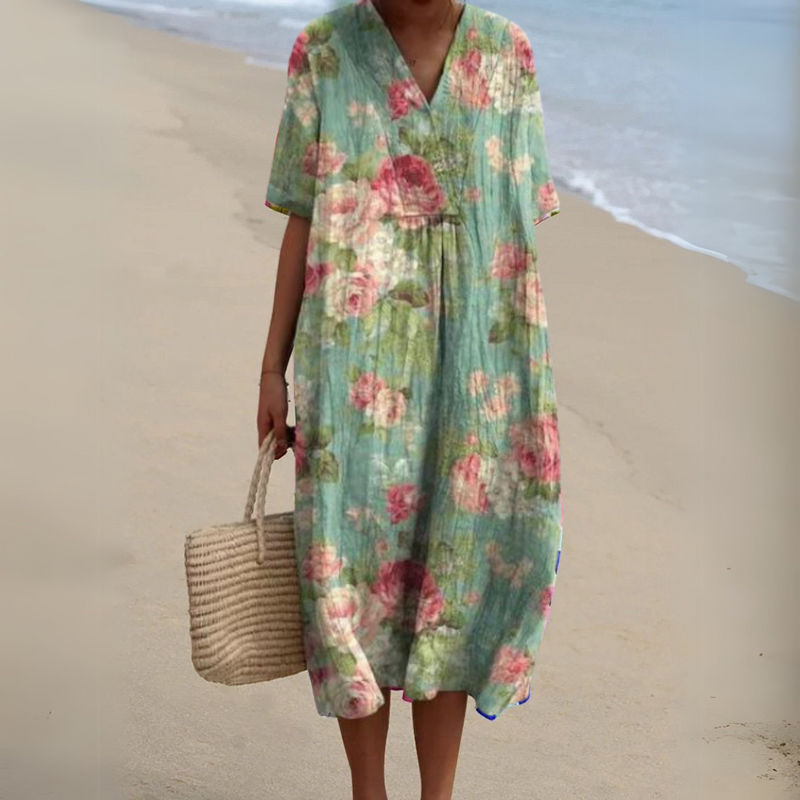 Lora - Vestido De Verano Floral Colorido