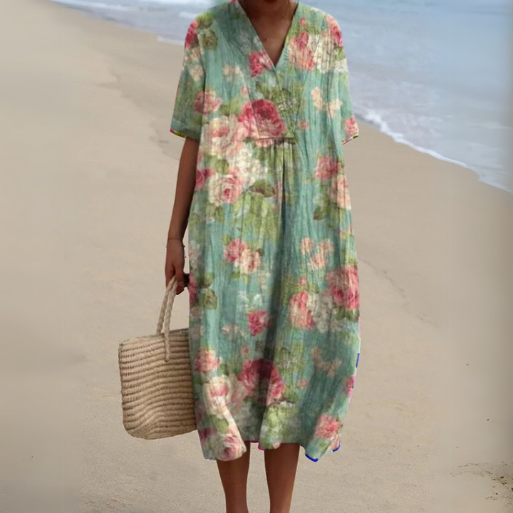 Lora - Vestido De Verano Floral Colorido