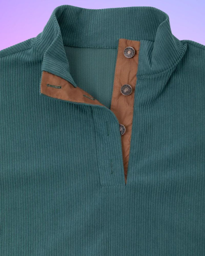 Schorsch - Camisa De Manga Larga Semiabierta De Color Sólido