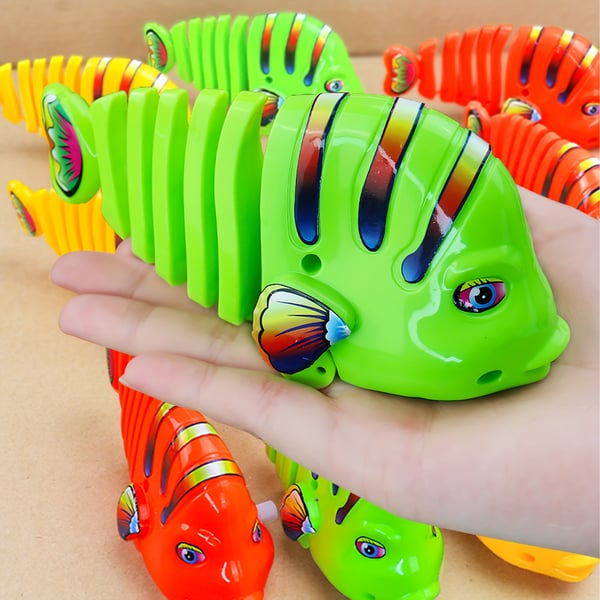 FishyWinds - Juguete De Plástico Con Forma De Pez De Cuerda