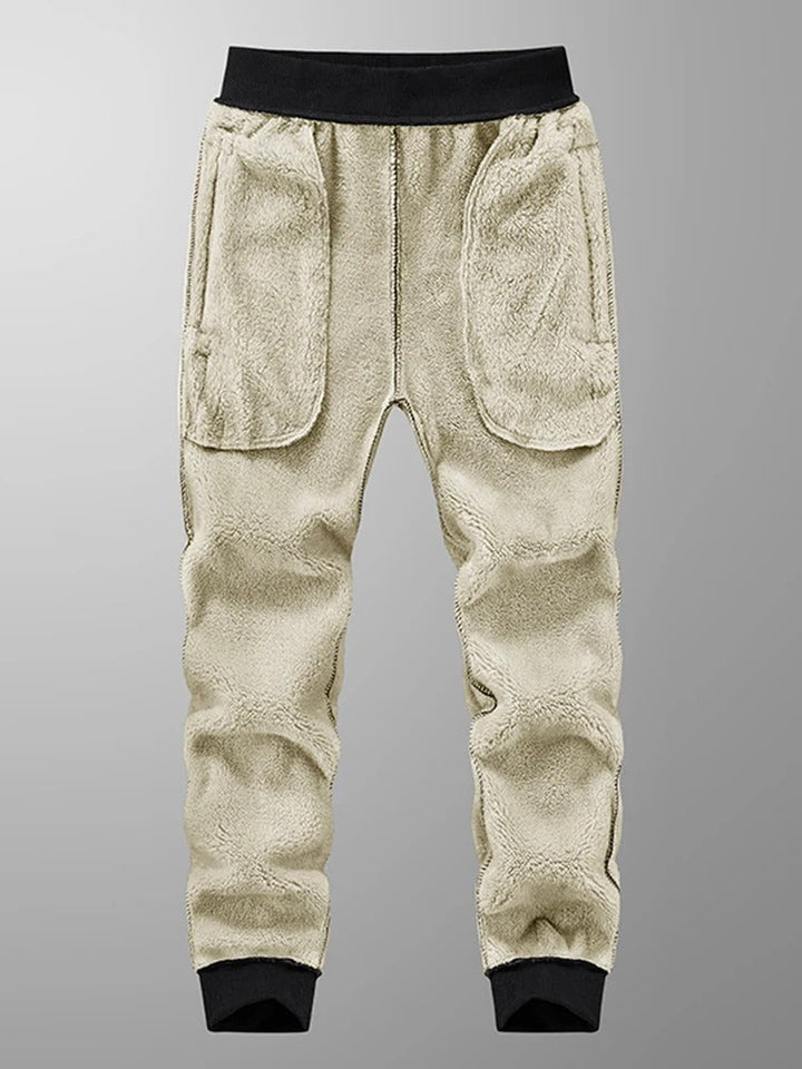 Tarik - Grueso Caliente Vellón Pantalones De Chándal