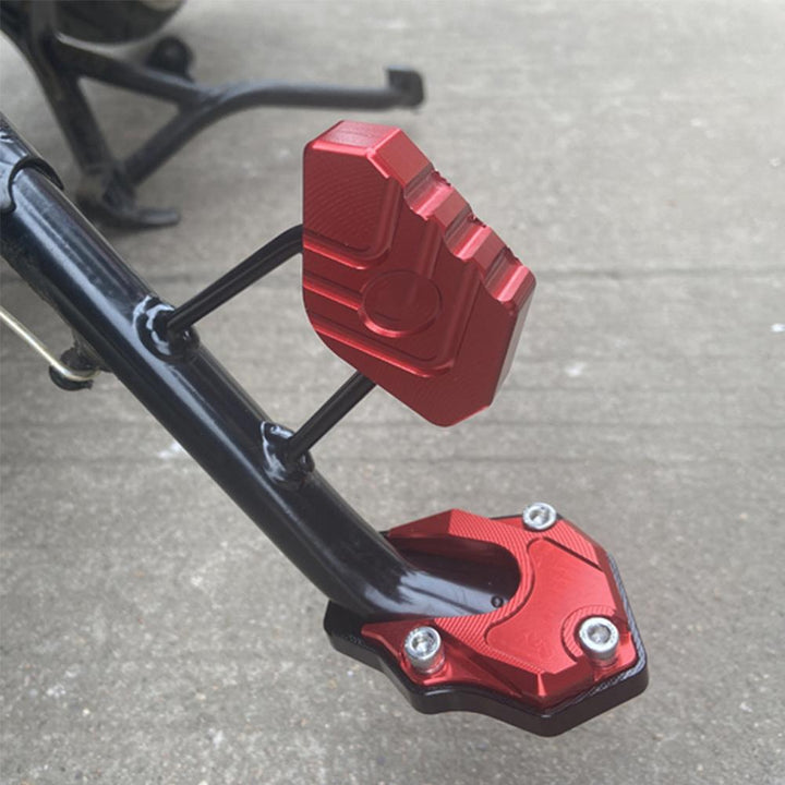 BalanceGuard - Placa De Extensión Para El Caballete Lateral De La Motocicleta Almohadilla De Apoyo Para Los Pies