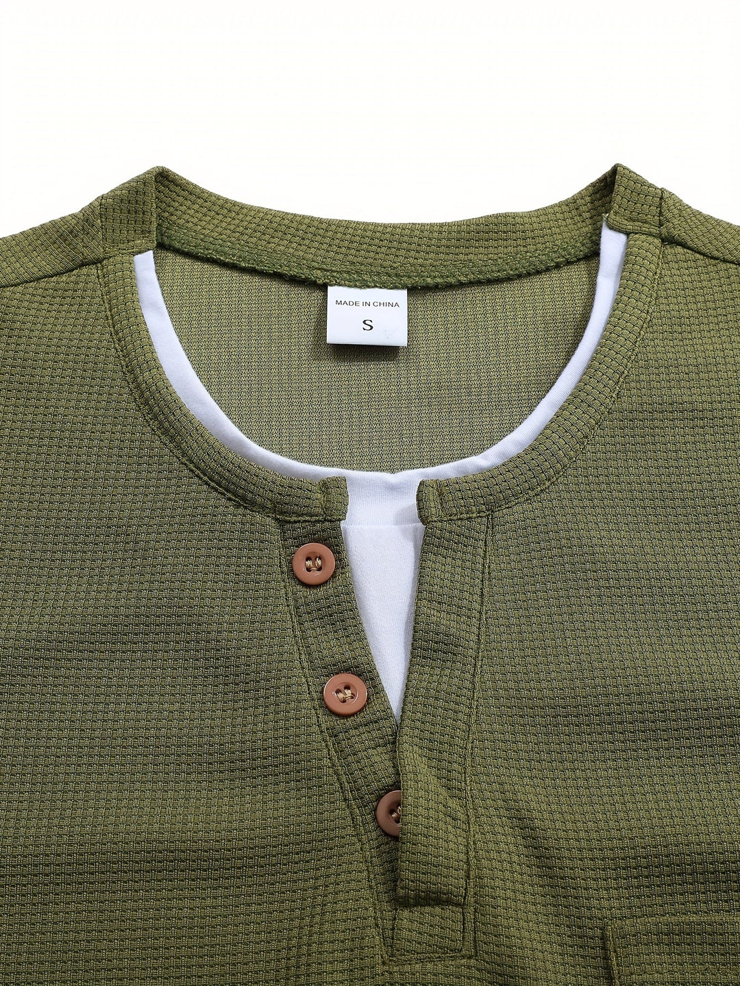 Wladimir - Polo De Manga Larga Con Botones y Bolsillo