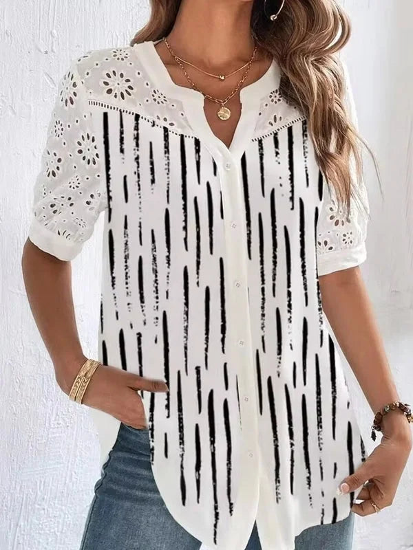 Zoila - Elegante Camisa de Manga Corta