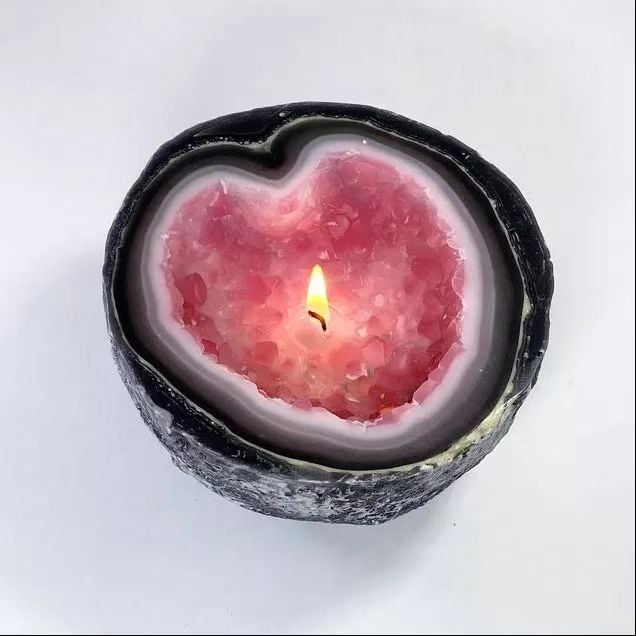 GemLight - Decoración Con Velas De Cristal Para Terapia Energética
