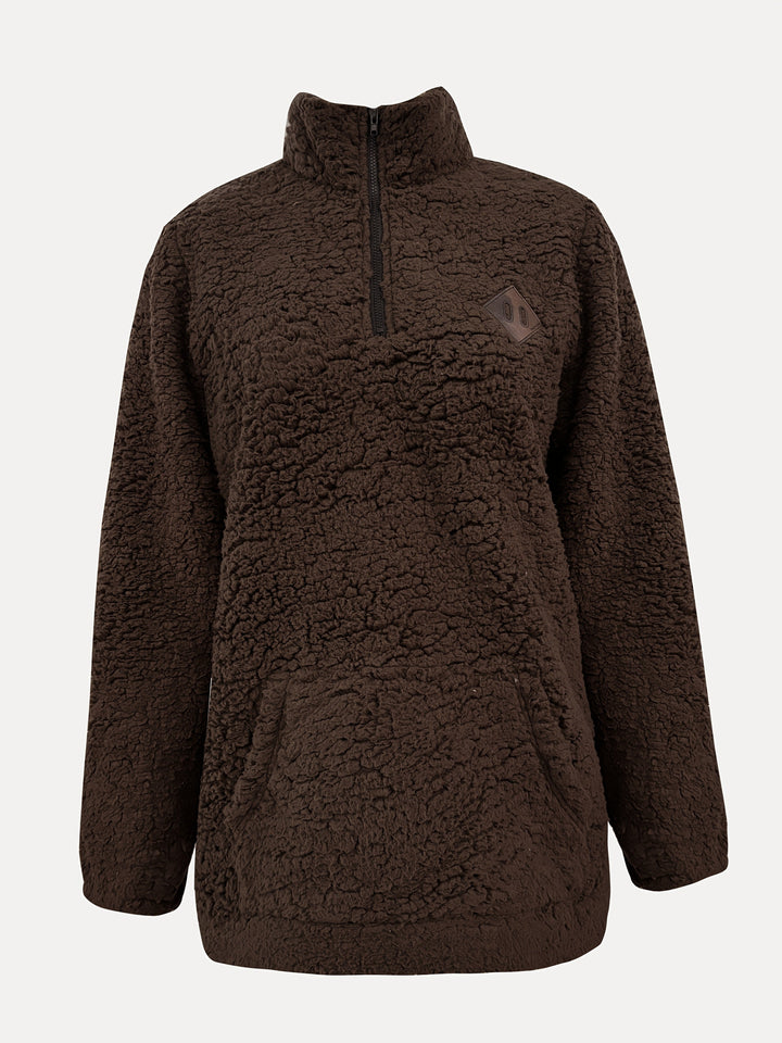 Willemien - Sudadera De Manga Larga Con Cremallera y Forro Polar