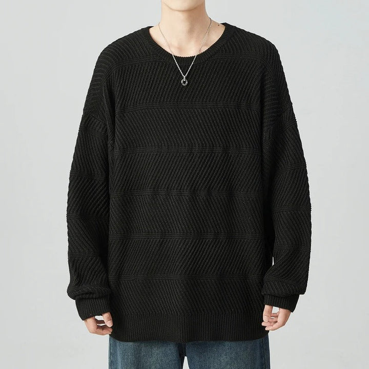 Yordan - Jersey de Punto Suelto con Cuello Redondo