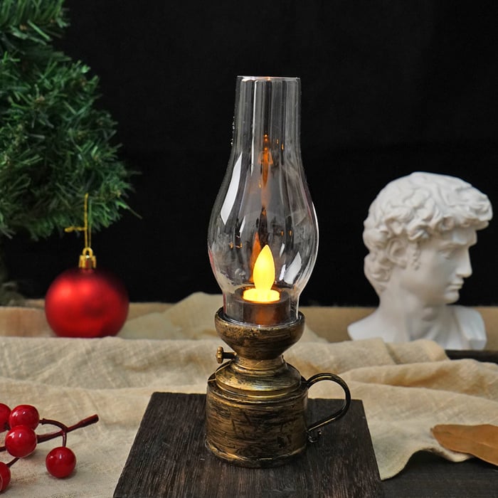 CandleLitght - LED Lámpara De Gueroseno De La Vendimia Vela de Oscilación Electrónica