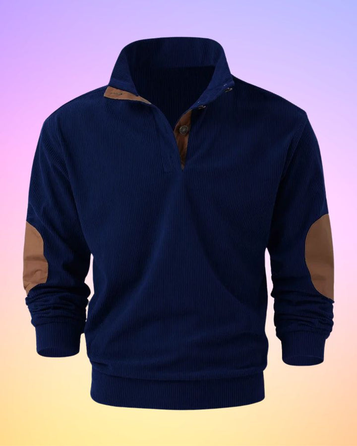 Schorsch - Camisa De Manga Larga Semiabierta De Color Sólido