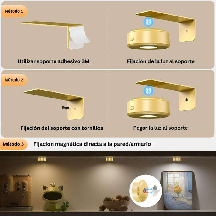GlowFrame - Luz Magnética Para Pintar con 13 Modos de Iluminación ( Paquete de 3 )