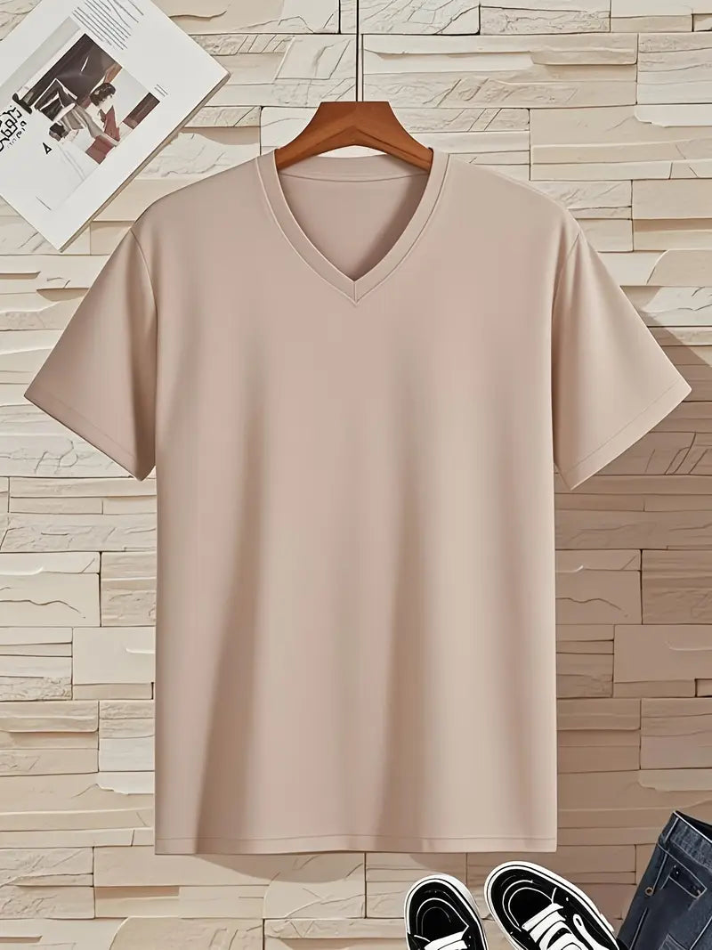 Fraga - Camiseta Elegante De Manga Corta