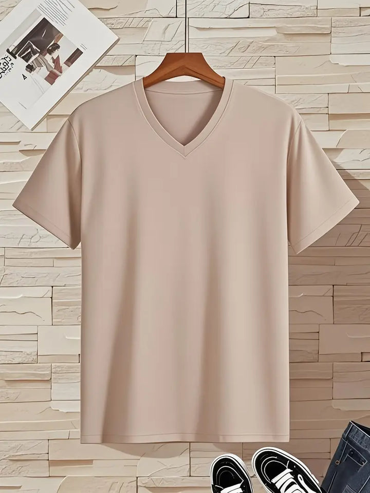 Fraga - Camiseta Elegante De Manga Corta
