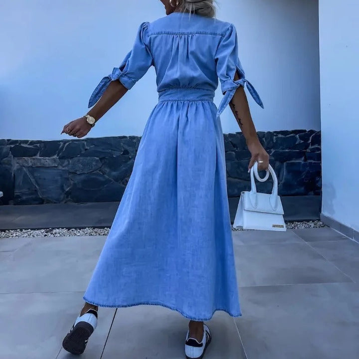 Filina - Vestido de Ddenim Radiante