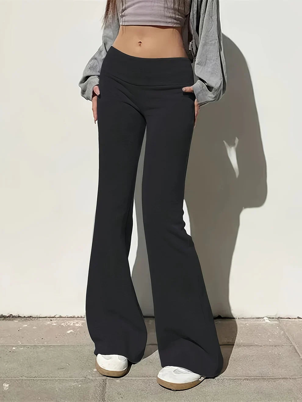 Eefje - Pantalones Acampanados De Punto