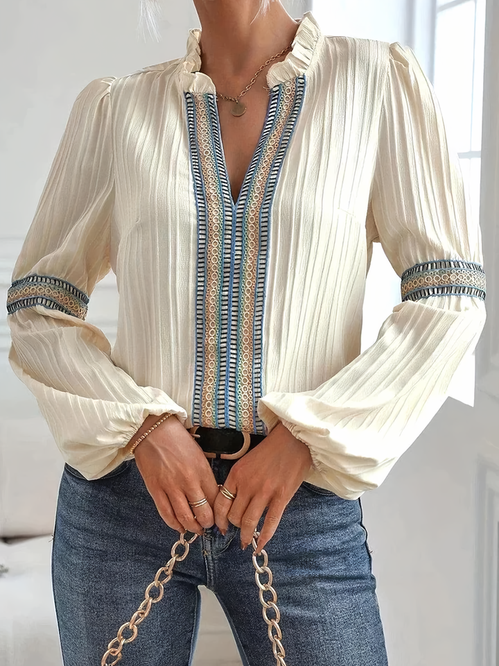 Vinca - Elegante Blusa de Encaje
