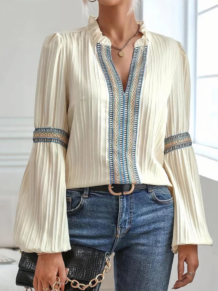 Vinca - Elegante Blusa de Encaje