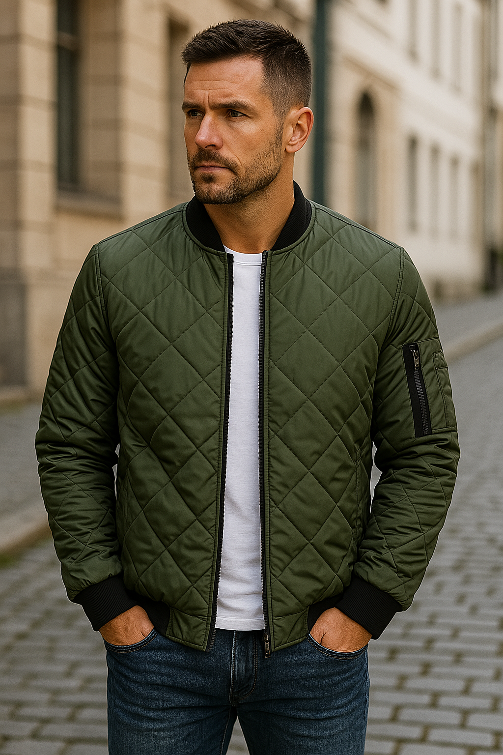 Willy - Chaqueta de Algodón Con Estampado de Rombos