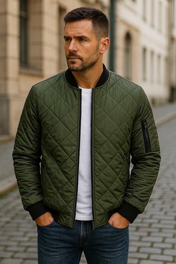 Willy - Chaqueta de Algodón Con Estampado de Rombos