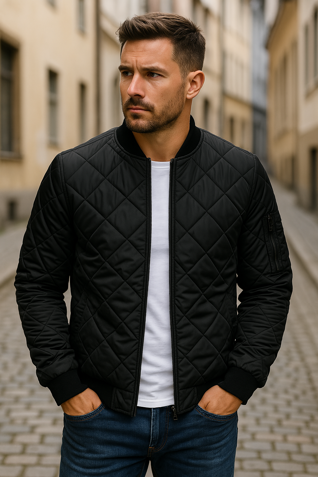 Willy - Chaqueta de Algodón Con Estampado de Rombos