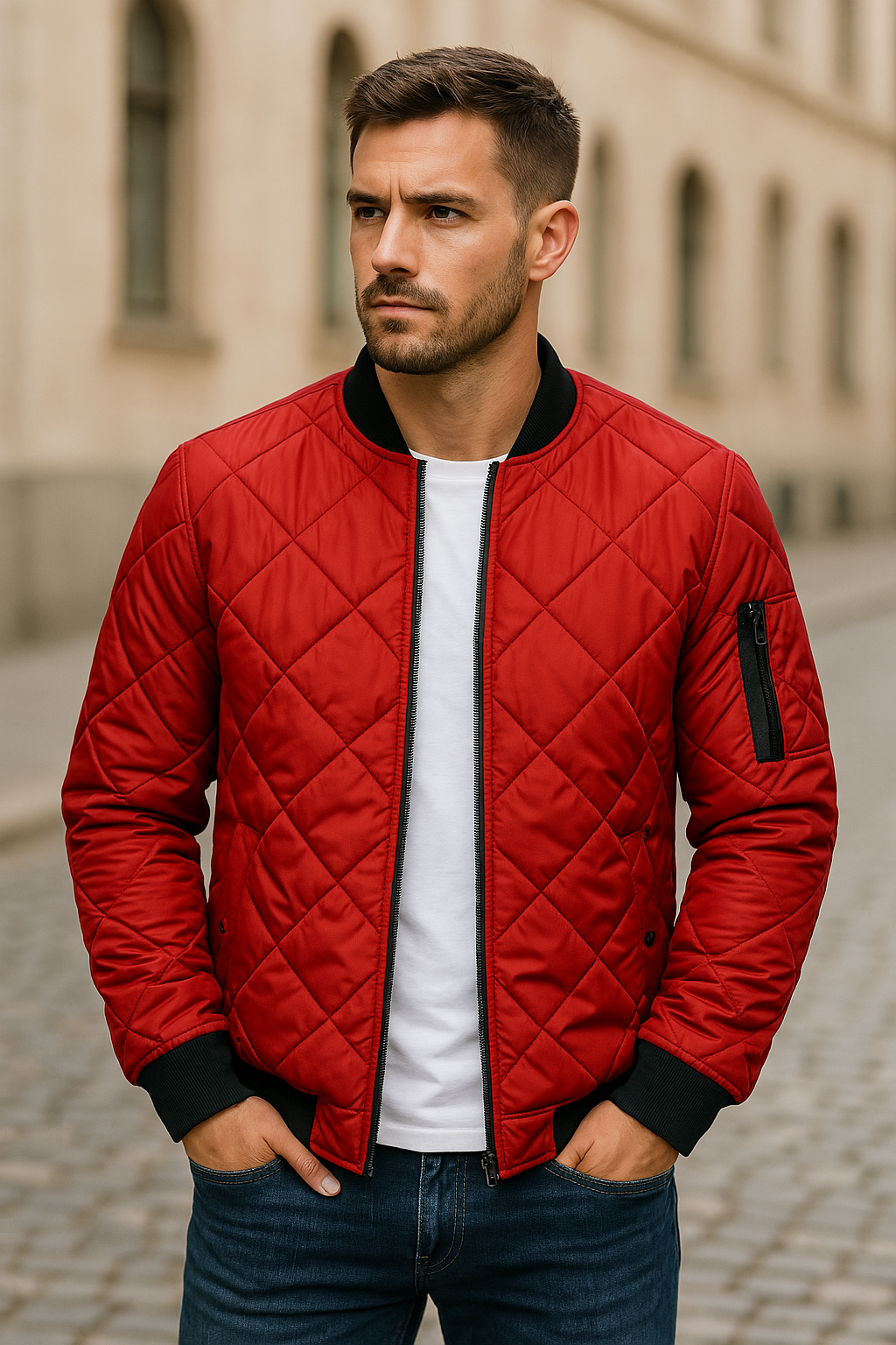 Willy - Chaqueta de Algodón Con Estampado de Rombos