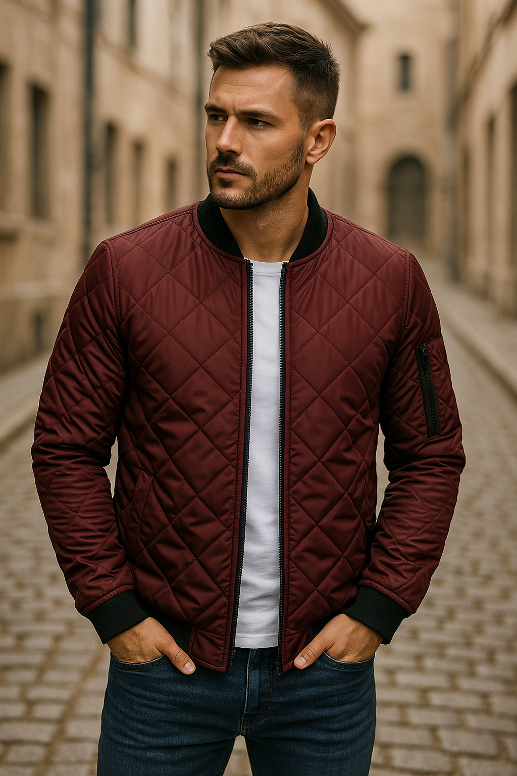 Willy - Chaqueta de Algodón Con Estampado de Rombos