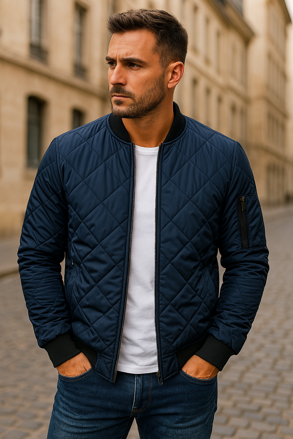 Willy - Chaqueta de Algodón Con Estampado de Rombos