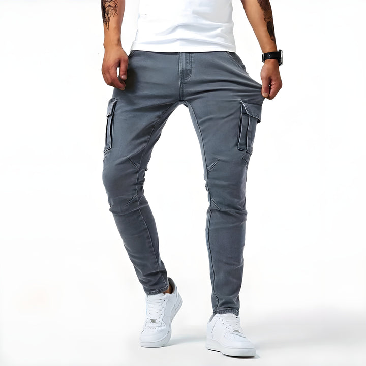 Bartosz - Pantalones Cargo Vaqueros Elásticos